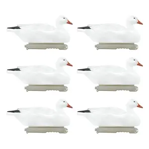 Final Approach Last Pass Snow Goose Floater Decoys, 6 Pack