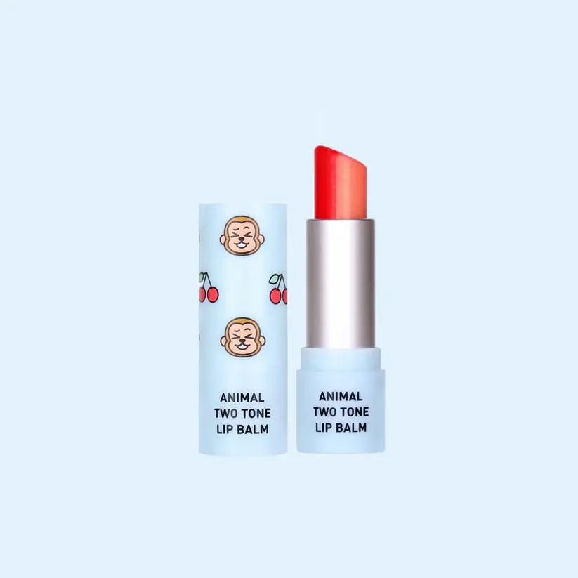 Animal Two Tone Lip Balm - Cherry Monkey