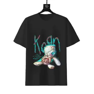Korn The Serenity Of Suffering Voodoo Doll Horror Art Vintage Bootleg Unisex Oversized Nu Metal Cotton Graphic T-Shirt