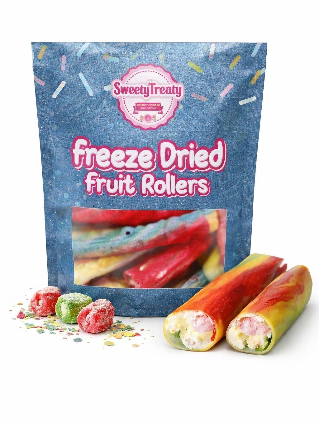 Freeze dried fruit rollup 2 roll  marshmallow fluff Sweet Crunchy