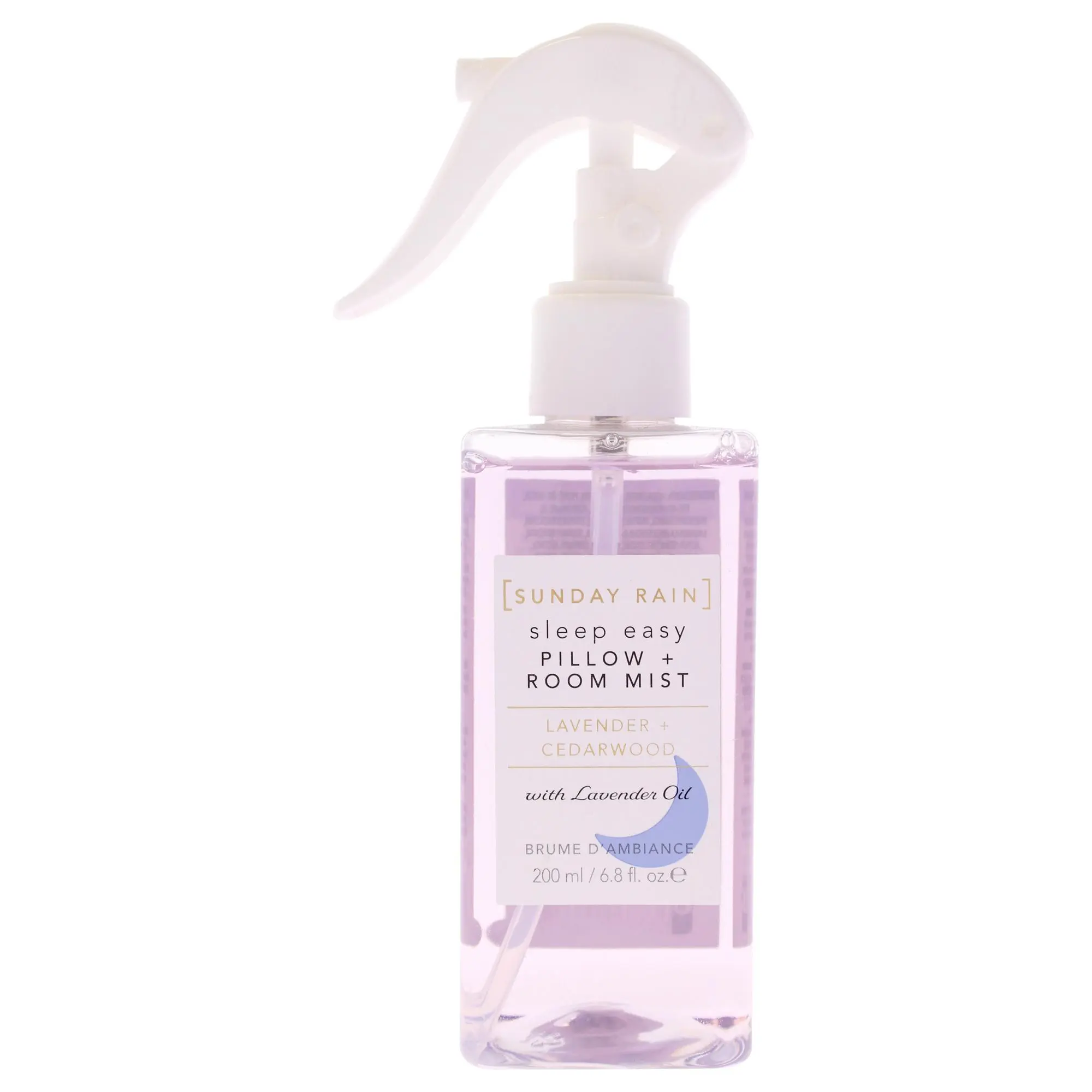 Sunday Rain Scented Pillow + Room Mist Set - Lavender & Cedarwood Fragrance, Unisex Relaxing Aroma Freshener, 6.8 fl oz Spray Bottle, Sleep Support
