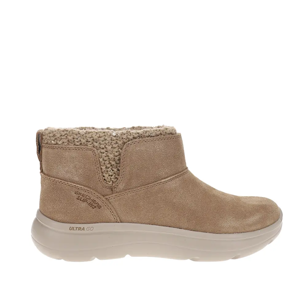 Skechers Womens Slip-Ins On-The-Go Encore Adriana Casual Boots Ankle - Brown