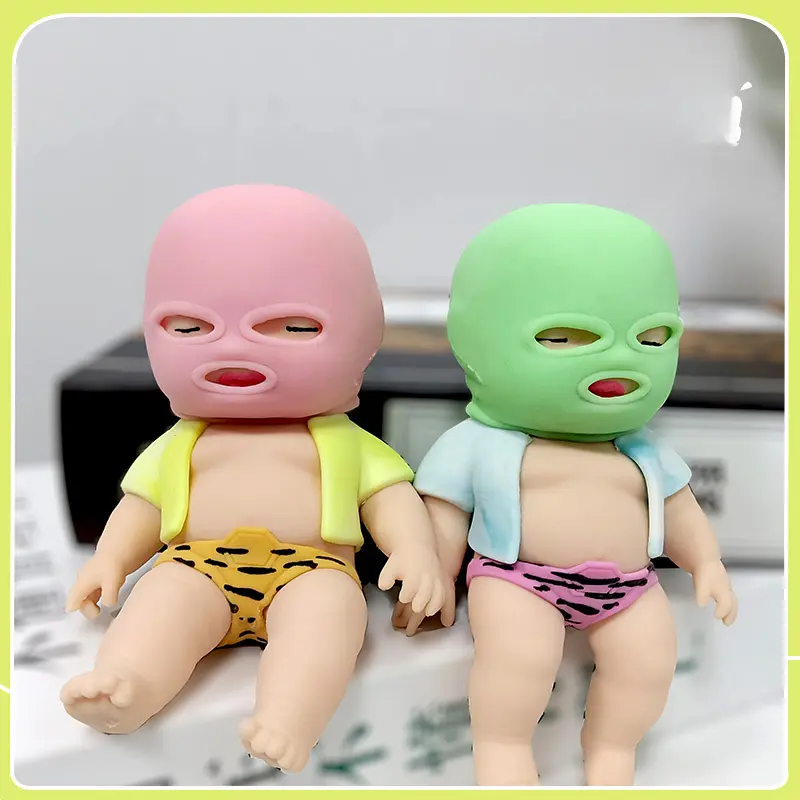 Brown bandit doll (yellow hat + red clothes)