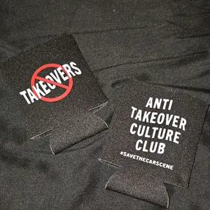 Anti Takeover Culture Club Koozie - Ideal for keeping cans cold while giving it a personal touch! Show those Takeover Kids we're done with their nonsense! Drinkware