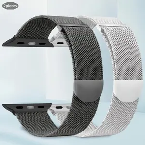 Watch Bands Stainless Steel Magnetic Buckle Compatible with Series Ultra Se 10-1, Durable Wearable Replacement Straps for Men & Women