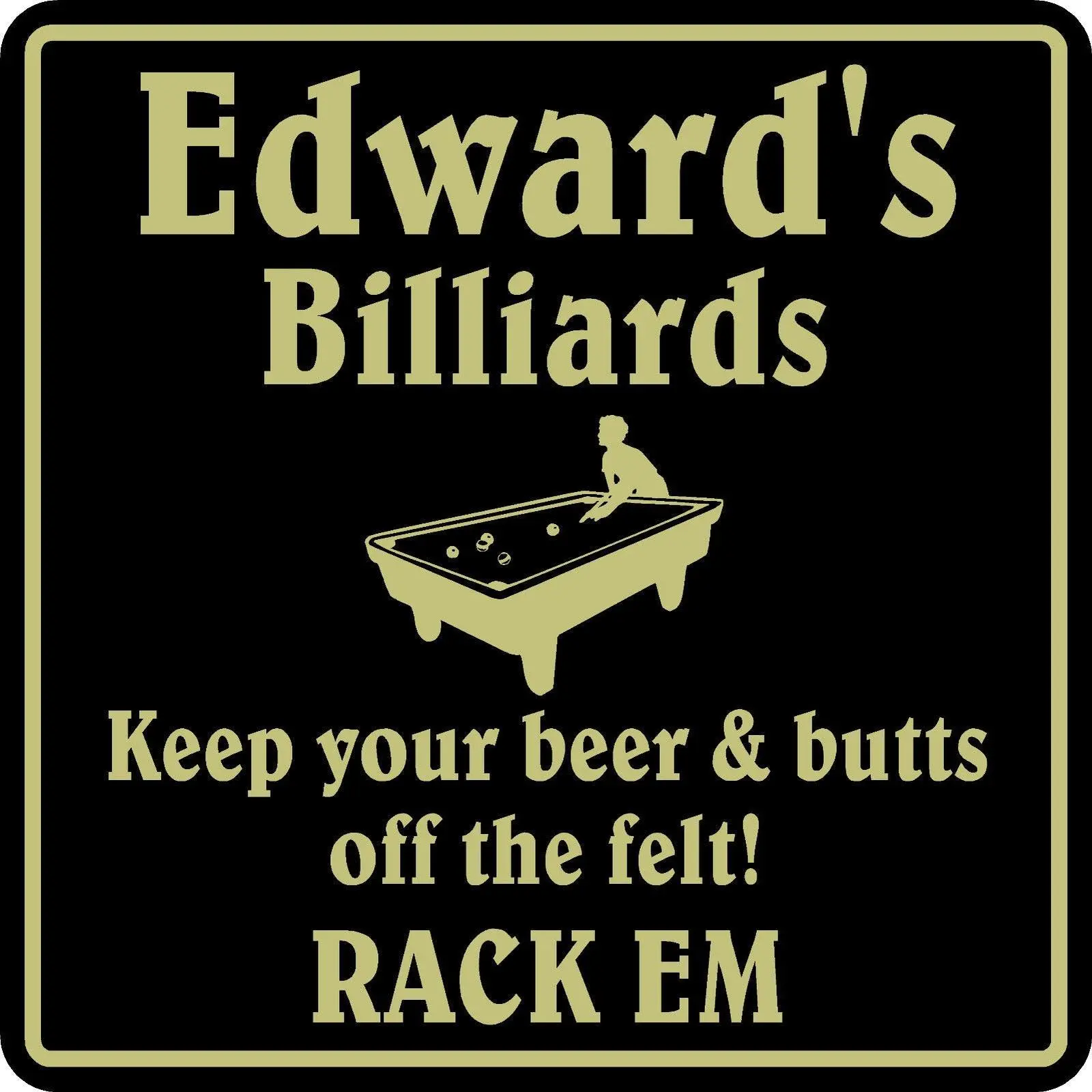 New Personalized Custom Name Pool Room Billiards Bar Beer Pub Sign #2