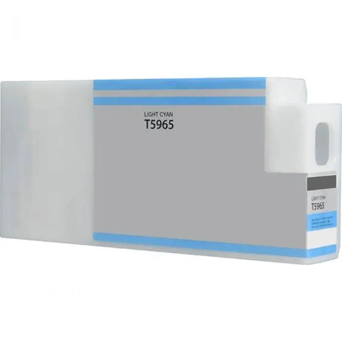 Epson T596500 Light Cyan Pigment Ink Cartridge - Compatible (Non-OEM), 8-Color Photo Palette Support, Color-Balanced Formula, 100% Satisfaction Guarantee, Economical Printer Maintenance Solution | Castle Ink, Pigment Ink Cartridges, Oem-Spec Print-Head In