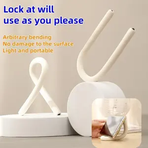 Portable Lightweight Free Bending Cabinet Hook Variable Desktop Mobile Phone Stand Simple Cabinet Padlock
