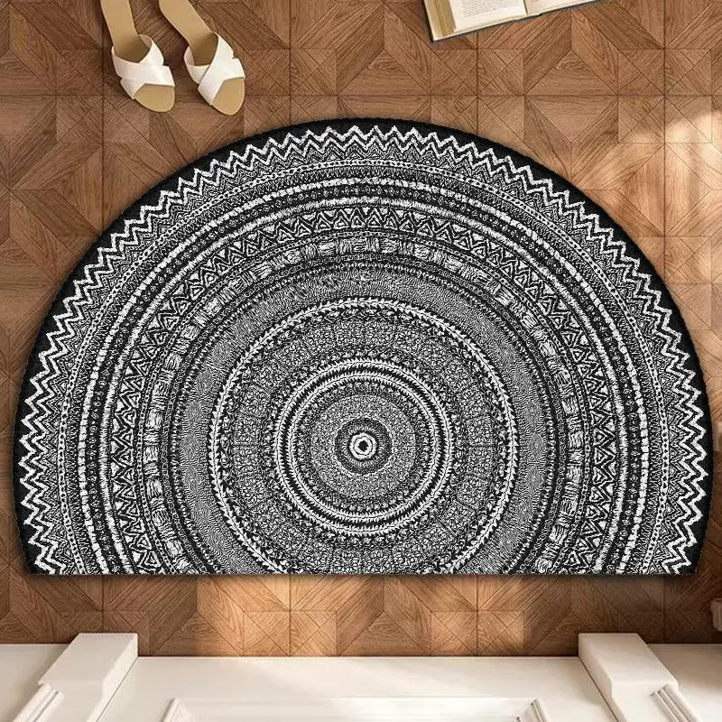 Boho Style Carpet, Vintage Style Non-slip Rug, Soft Absorbent Floor Mat For Home Living Room Bedroom Bathroom