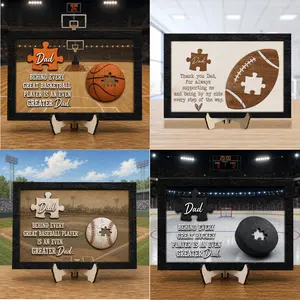 Personalized Dad Sport Frame Quote, Thank You Dad Gift, Football Frame, Father's Day Gift, Gift for Dad