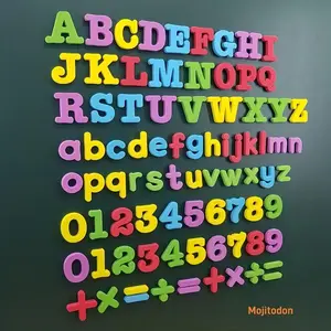 1set Educational Magnetic Stickers For Kids, Letter Number Refrigerator Magnets For Learning Toys And Kids Toys, Perfect Kids Learning Gift For Christmas Day And Halloween, Christmas Stocking stuffers, Christmas Stocking Stuffers, Alphabet Fridge Magnets