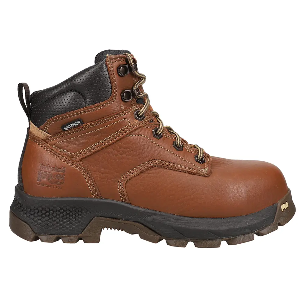 Timberland PRO Womens Titan Ev 6 Inch Waterproof Composite Toe  Work/Duty - Brown