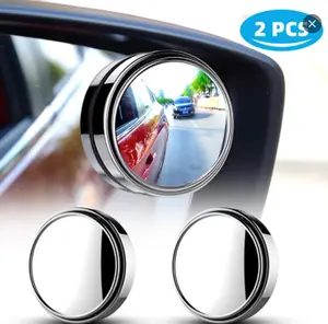 2pcs Blind Spot Mirrors with 360° Adjustable Rotation & Convex Wide-Angle Design – HD Glass, Adhesive-Mounted, Universal Fit for Cars, Trucks, SUVs,Premium Cars Accessories & Practical Car Stuff