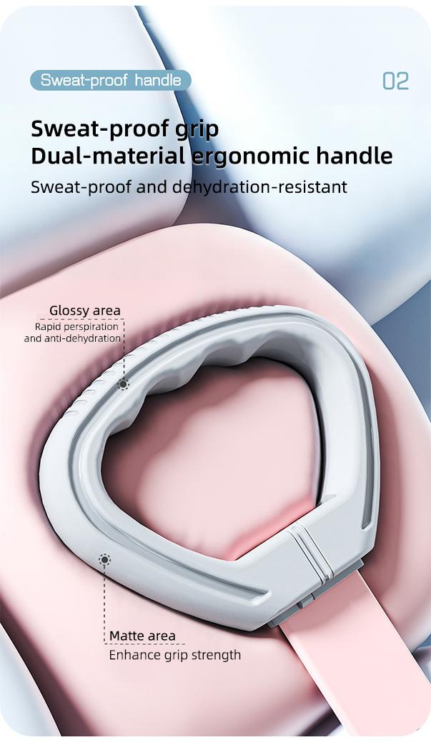 LEXI Resistance Bands Figure 8 Exercise Bands for Women Silicone Material Expander Band for Arms Chest Home Gym Yoga Equipment Quick Workout for Muscle Toning Physical Therapy Stretching Gear - Fitness Accessories