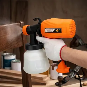 950ml Cordless Paint Sprayer, Paint Spraying Tool with Anti-clog Copper Motor, 1.8mm & 2.5mm Nozzles, Adjustable Spray Patterns for Cars, Wood, Furniture & Fences, Long-Lasting Battery, Easy Cleanup