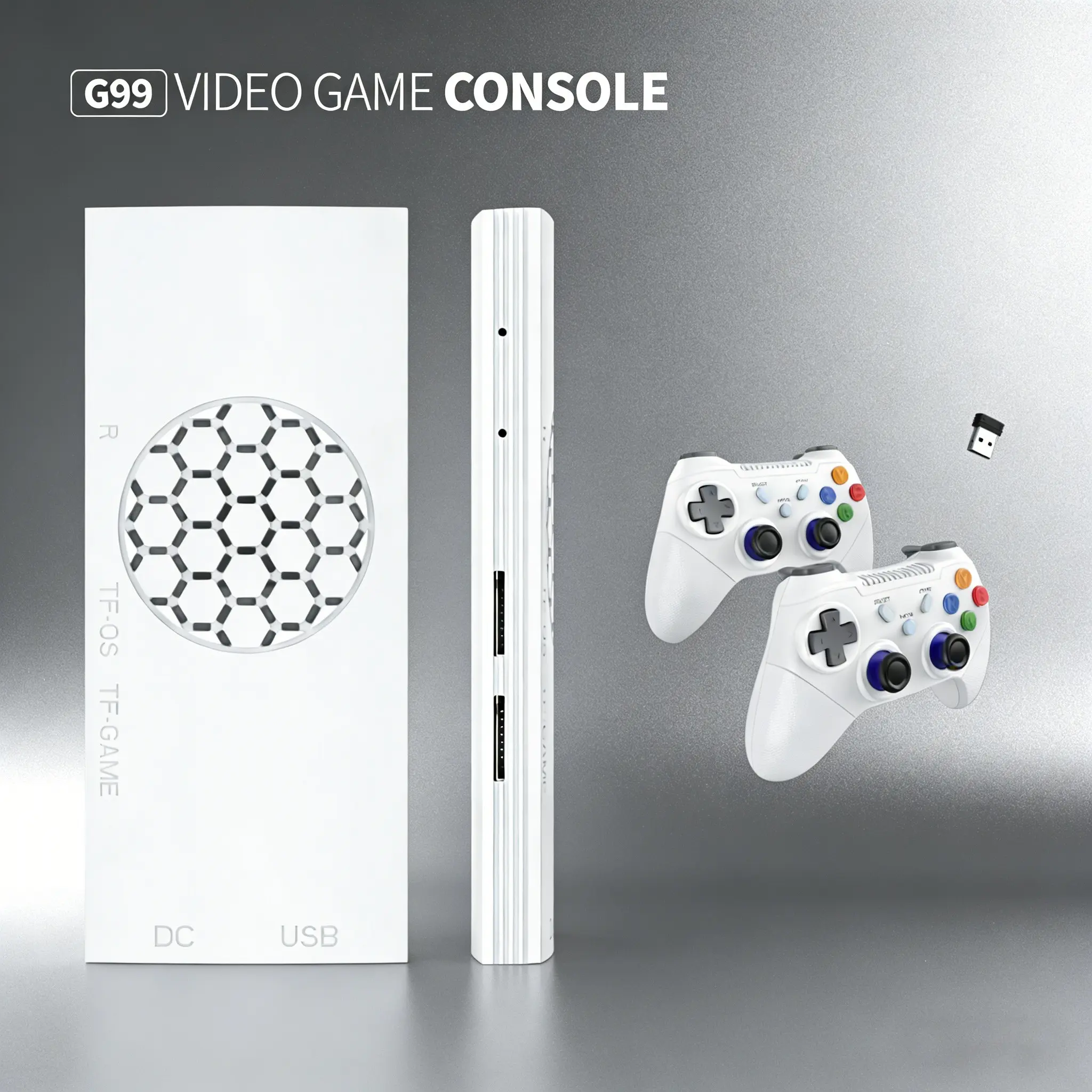 G99 Plug-And-Play TV Game Console, Home Gaming Machine, Retro Childhood Classic Entertainment, Perfect Gift for Family, Halloween or Christmas