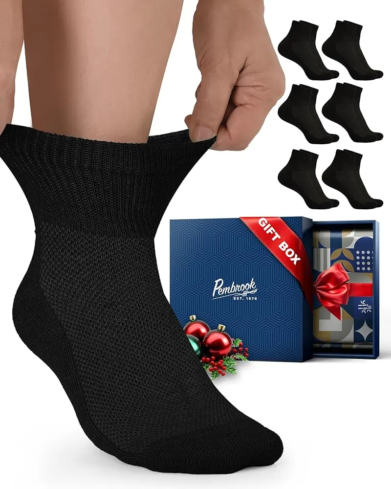 Black (Gift Box) - 6 Pairs