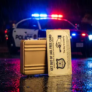 Stainless Steel Jail Card + Mini Briefcase Cardholder
