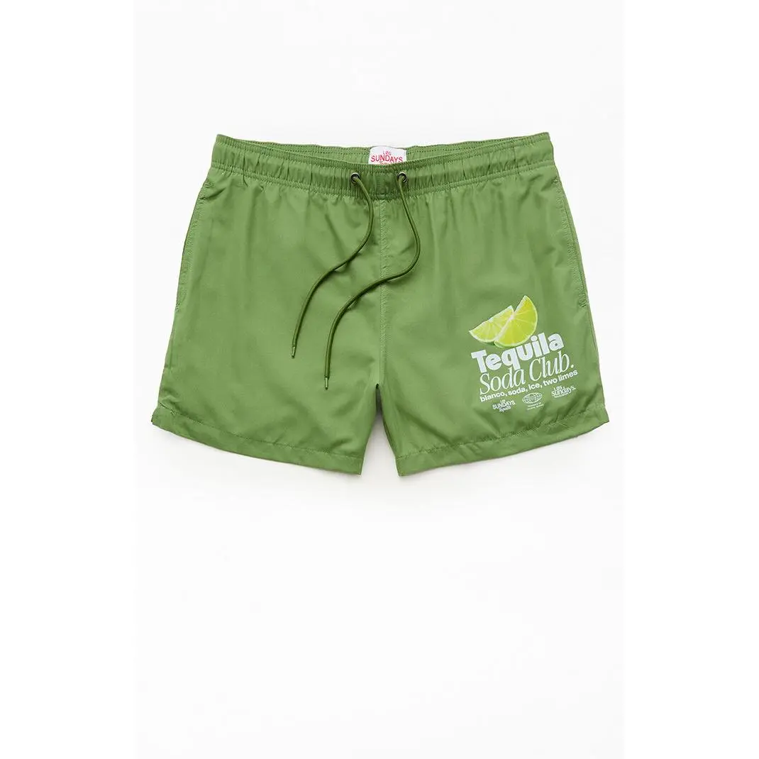 Los Sundays Men's Tequila and Soda 5" Swim Trunks
