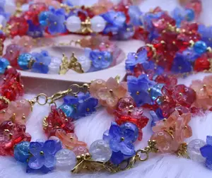 Memory Wire Glass Bead Bracelet – Handmade Colorful Jewelry