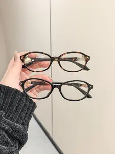 Trendy Oval Frame Glasses for Men and Women, Trendy Frames, Casual All Season Eyewear, Anti-Blue Light Lens, Daily Wear Accessories
