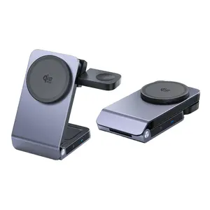 QI2.2 25W TEC Cooling Foldable 3 in 1 Wireless Charger for iPhone AirPods Apple Watch - Portable & Efficient Charging Solution