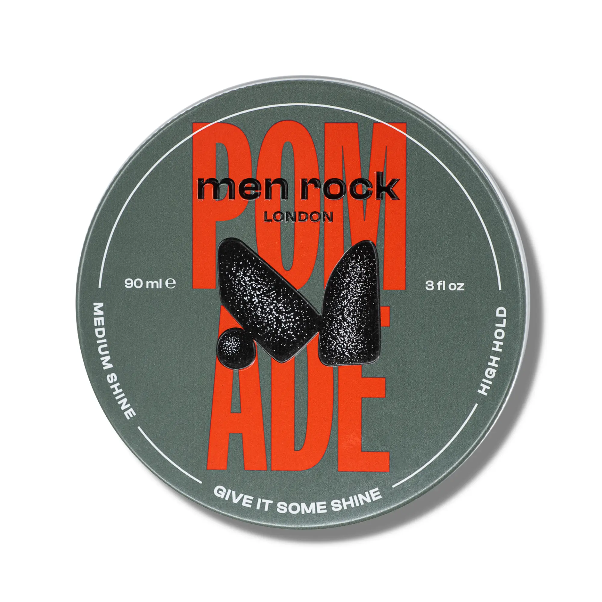 Men Rock Pomade, Hair Pomade, High Hold Medium Shine, 3 oz Men Rock Pomade, Hair Pomade, High Hold Medium Shine, 3 oz