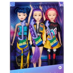 11.5 Inch 12-Joint Poseable Action Figure, Korean Style Band Doll with Guitar, Collectible Anime Toy, Perfect Birthday Gift