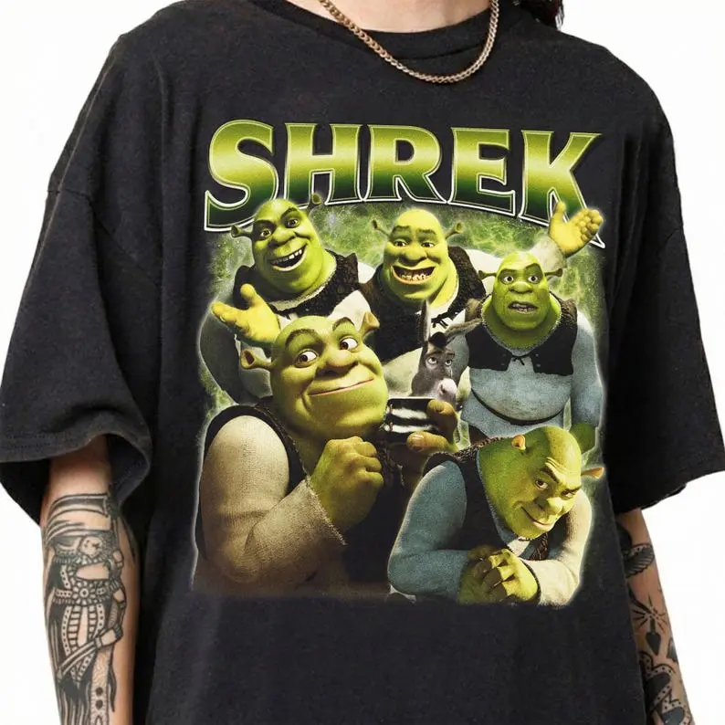 Shrek Movie Graphic Tee, Shrek Vintage Bootleg Tee, Funny Shrek Shirt, Introvert Humor Tee, Retro Animation Fan Gift
