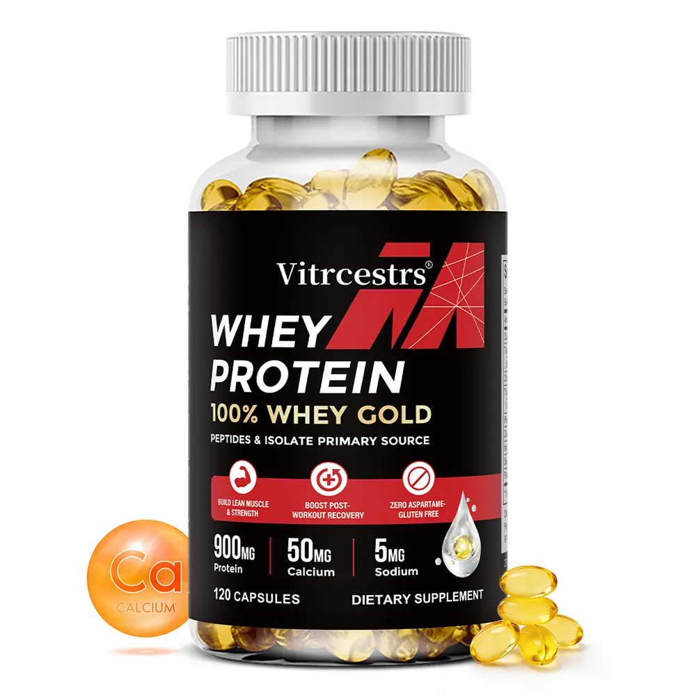 Whey Protein Health Supplement, Supports Muscle Health and Daily Physicial Balance, 120 Capsules