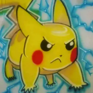 Pikachu Custom Airbrush Tee Menswear Shirts Tops Pokemon Cotton Love Casual