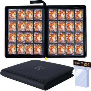 Jumbo 16-Pocket Card Binder – Holds 1000+ Cards | Includes 200 Sleeves | Fits TCG, Sports, MTG Jumbo 16-Pocket Card Binder – Holds 1000+ Cards | Includes 200 Sleeves | Fits TCG, Sports, MTG