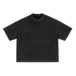 Textured Waffle Washed Boxy T-Shirt