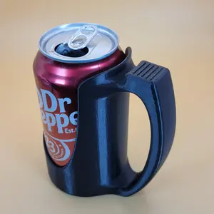 3D Printed Soda Can Holder with Handle Grip