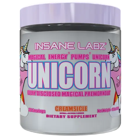 Insane Labz UNICORN Pre-Workout | High Energy + Intense Focus | 30 Servings