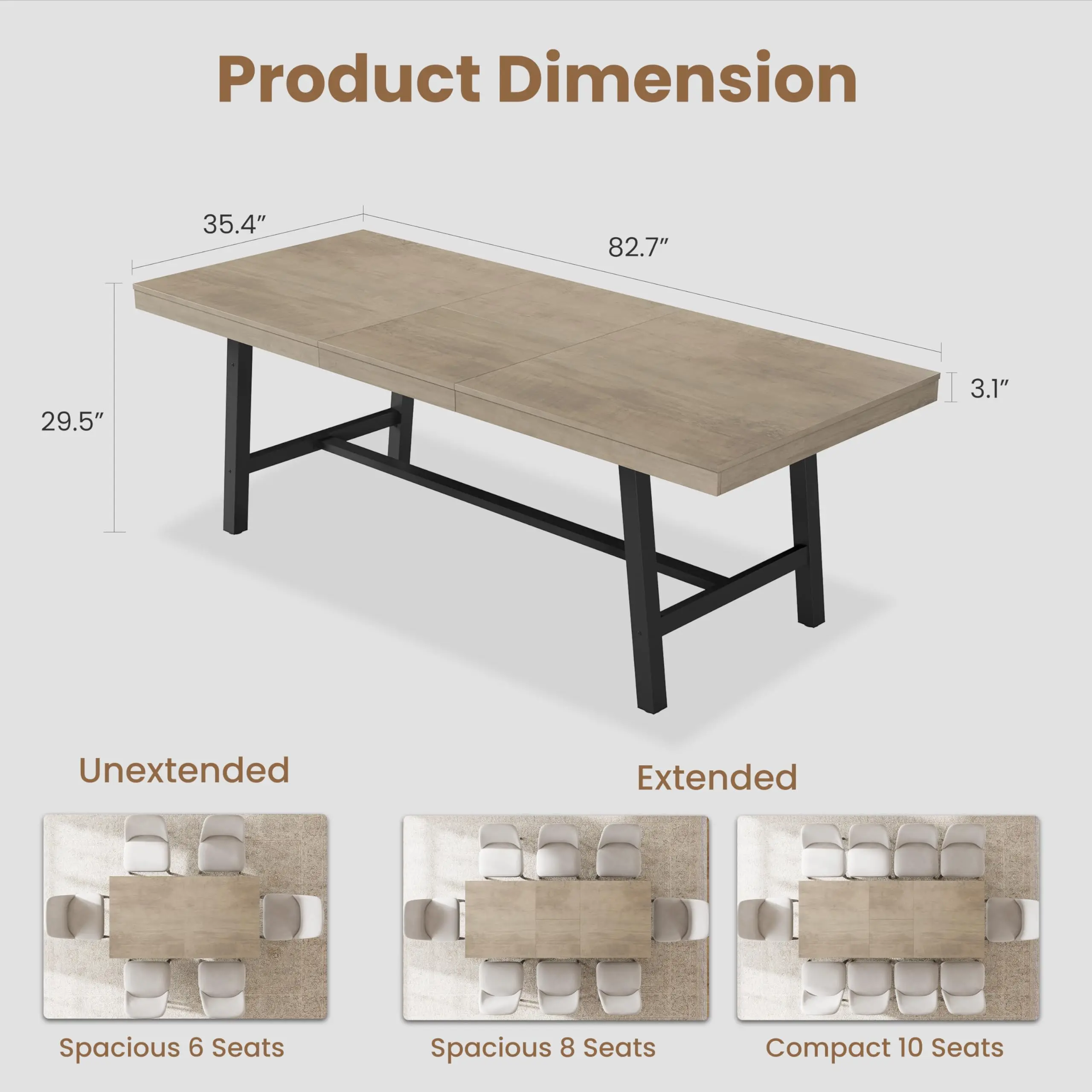 Retro Grey-86.6*35.4*30 inch