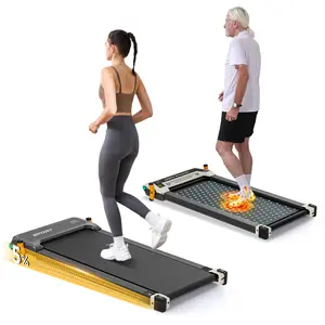 [Double sided:Running and Massage]TikTokShopBacktoSchool Walking Pad Massage Treadmill, 2 in 1 Compact Treadmill, Running or Massage Treadmill with Incline