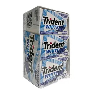 White Peppermint Sugar-Free Gum 12 Pack 16 pcs Each Pack