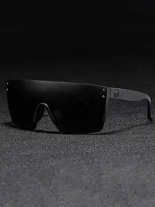 Unisex Cycling Goggles High-Quality PC Frame, Sporty Patchwork Design, Decorative Lens, All-Season Outdoor Sports Sunglasses