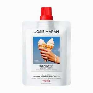 Josie Maran Mini Vanilla Vibezzz - Whipped Argan Oil Refillable Firming Body Butter - 2 oz