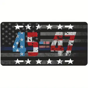 Trump 45 47 2025 President License Plate 6 X 12 Personalized Funny Aluminum Metal Car Tag for Women Men Gifts