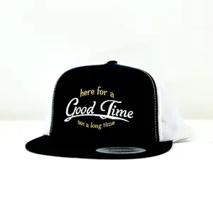 Here for a Good Time Hat, Good Time Hats, funny embroidered baseball cap, MHC trucker hat trucker hat funny hats