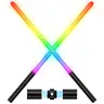 Neopixel Retractable LED Lightsaber - Unisex Polycarbonate Dueling Toy, 1 Pack, 15 Colors, 4 Modes RGB, Detachable, USB Rechargeable Lightsaber, Kids' Birthday & Christmas Gifts