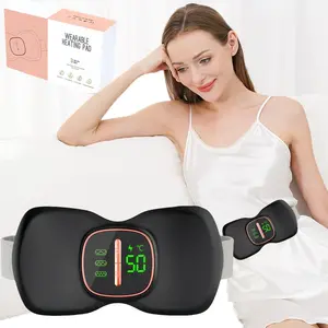 Adjustable Menstrual Heat Pad, Portable Cordless Waist Massager with 3 Vibration Modes, Personal Care Appliances for Women Girls