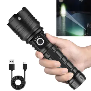 Rechargeable Flashlights, Super Bright High Lumens Flash Light,6 Modes, Powerful Handheld LED Flashlights for Home Emergencies Camping  Hiking