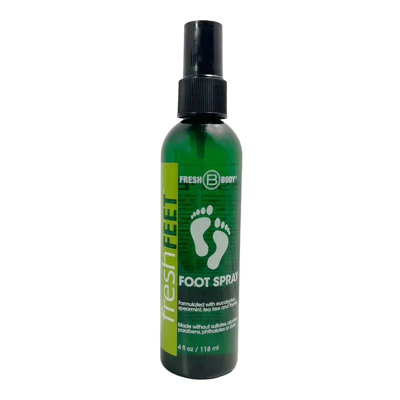 Fresh Feet Foot Spray with Eucalyptus, Spearmint & Tea Tree Oil - 4 oz Spray Bottle