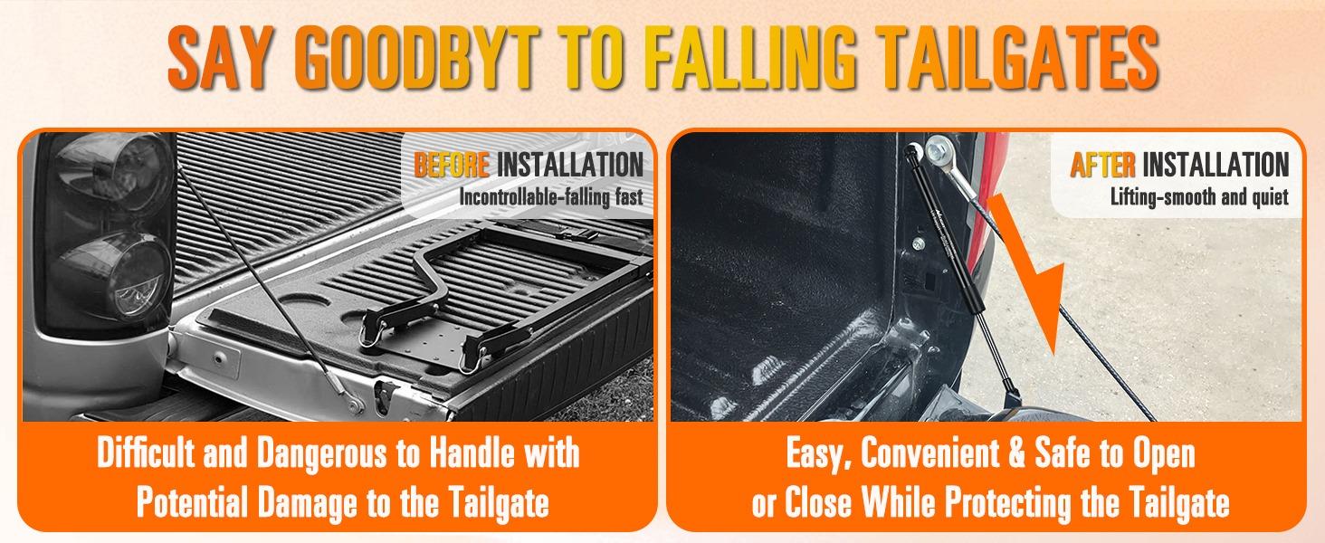 Nilight Pickup Tailgate Assist Shock for 06-08 Lincoln Mark & 04-14 Ford F150, Truck Tail Gate Lift Assist Tailgate Shock Damper fit for Lincoln Mark LTS 2006-2008, Ford F-150 2004-2014
