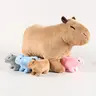 Capybara Plush Toy, 1 Set Cute Capybara Cuddly Stuffed Animal, Soft Stuffed Animals, Soft & Comfy Plush Toy, Huggable Stuffed Animal, Birthday & Holiday Gift for Boys & Girls, Stuffed Animal Gifts