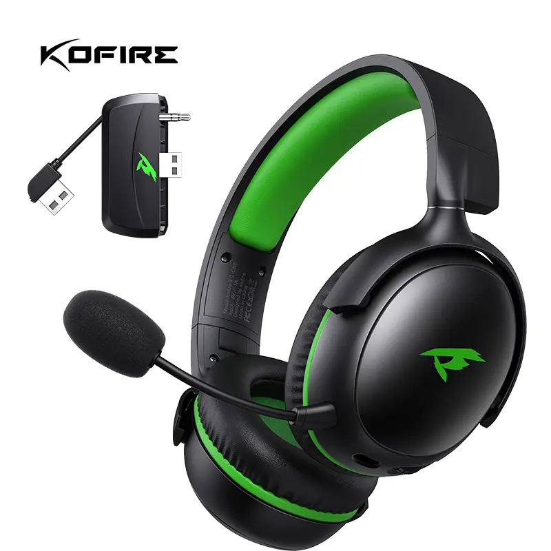 [for Xbox]Picun XG ONE Wireless Headset Series for X|S|One, PC, PS5, PS4, Mac, Switch Wireless Gaming Headset with 2.4GHz, Bluetooth 5.4, 53MM 3D Stereo, 60H Battery, Detachable Noise-Cancelling Microphone, 3.5mm Wired Headset Headphone Game,