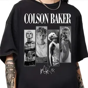 Machine Gun Kelly Tour Tee Colson Baker Inspired Graphic Shirt Must-Have Band Merch for MGK Fans for Men & Women Full Colors Full Sizes Top Womenswear Womenswear Top Streetwear Tshirt Crewneck